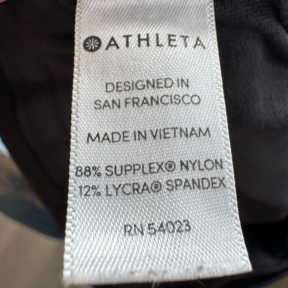 Athleta Black Flare Pant – Size Small | Supplex Nylon | Side Zip | Front Seam Pa - Picture 7 of 7